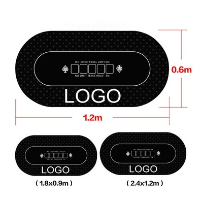 Foldable Table Top Poker Mat