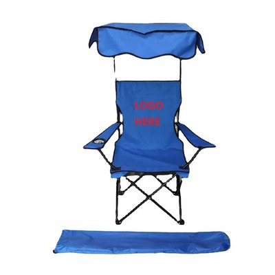 Sunshade Folding Beach Chair with Canopy Sun Protection