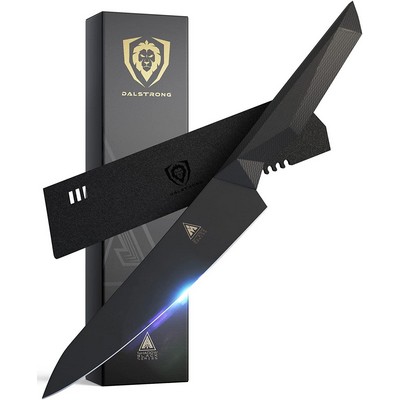 Dalstrong 8" Chef Knife - Shadow Black Series - High Carbon Steel -Sheath Included - Nsf Certified