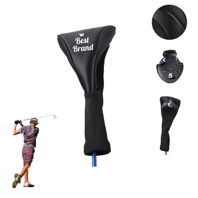 No. 3 Golf Club Cover With Rotating Digital Label