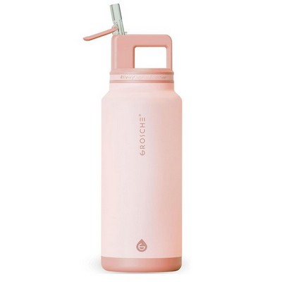 GROSCHE ALPINE Flip n' Sip 40 oz Stainless Steel vacuum insulated flask - Rose Pink