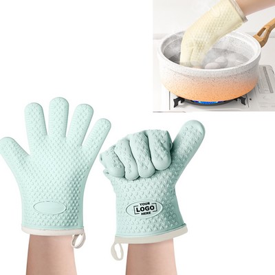 Heat Resistant Silicone Oven Mitts Waterproof