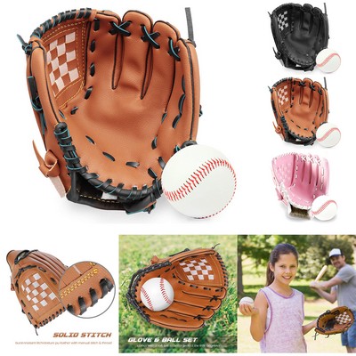 Baseball Glove and Ball for Kids Youth Adults