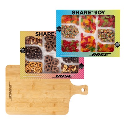 Gummy & Sweet and Savory Charcuterie Trays with Wood Board