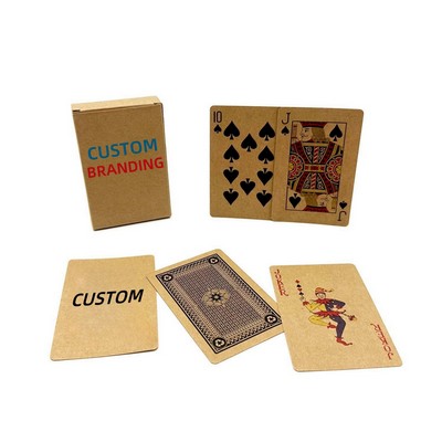 Custom Kraft Paper Playing Cards