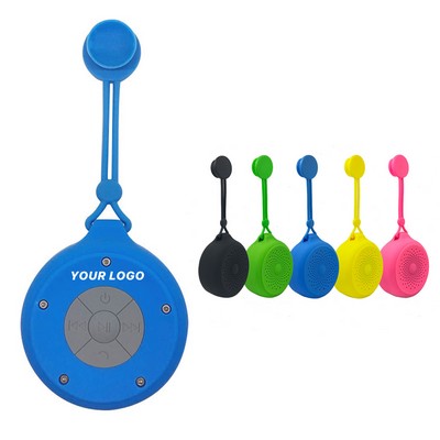 Silicone Waterproof Suction Cup Bluetooth Speaker