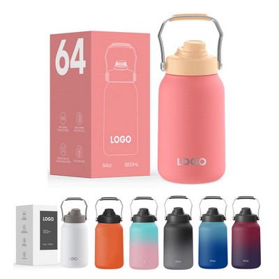 64 oz. Double Walled Vacuum Insulated Water Bottle Insulated Jug