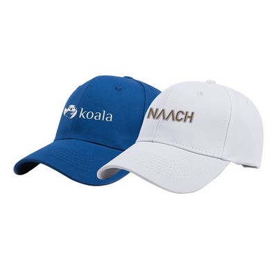 Rush - Stock Solid Color Cotton 6-Panel Baseball Cap w/ Metal Tuck Buckle