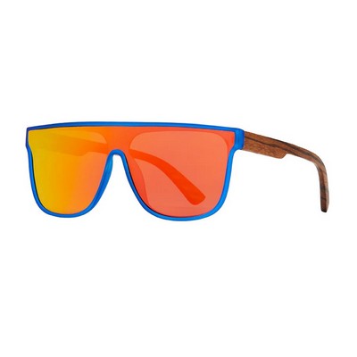 Beau Red Mirror Polarized Sunglasses