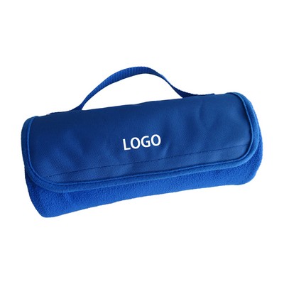 Polyester Roll-Up Blanket W/ Handle