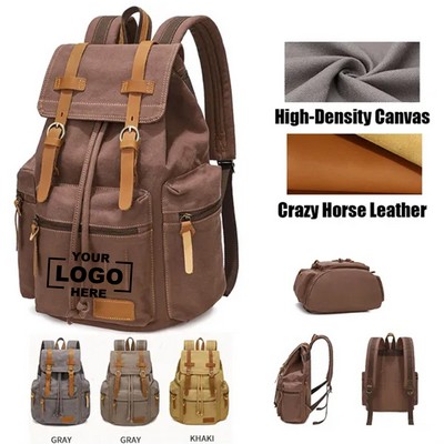 Vintage Canvas Laptop Backpack