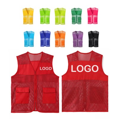 Multi-Color Mesh Promotional Vest