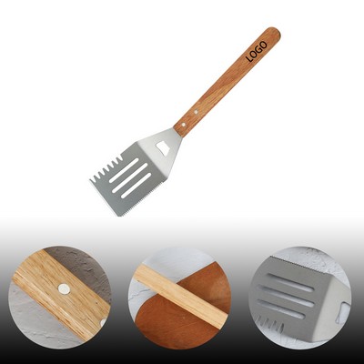 Stainless Steel BBQ Spatula with Wooden Handle