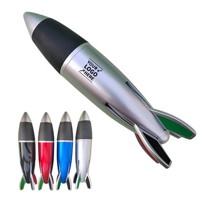 Creative Rocket Shaped Four-Color Ballpoint Pen