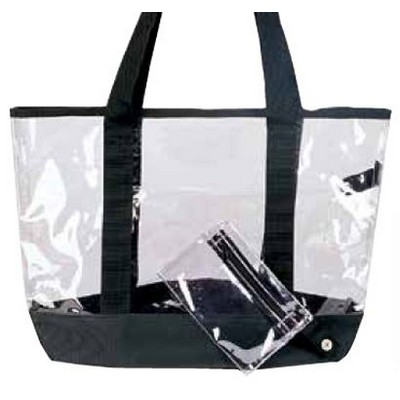 Clear Tote Bag w/Detachable Coin Purse