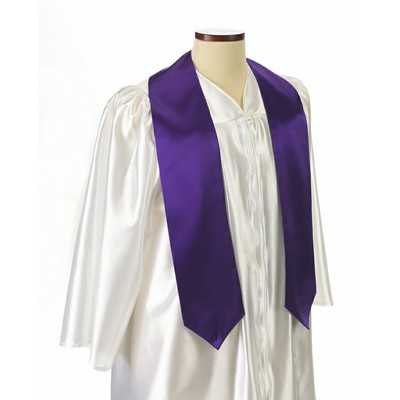 Purple 60" Graduation Stole