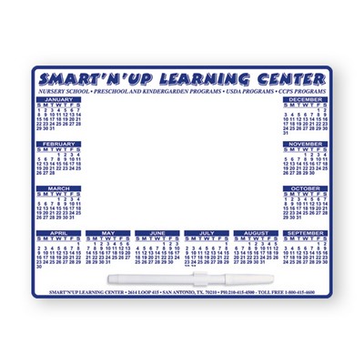 8 1/2" X 11" Custom Printed Memo Board w/Magnets or Tape on Back