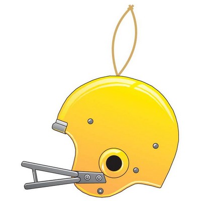 Football Helmet Promotional Ornament w/ Black Back (12 Square Inch)