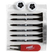 Pro Elite Poly Bag Pack w/ Six 3-1/4" Godzilla Tees, 2 Markers & Divot Tool