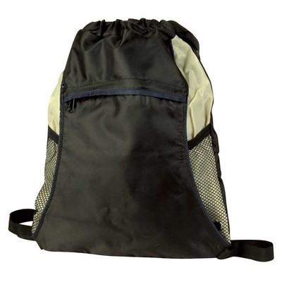 Light Weight Drawstring Tote Bag/Backpack in One