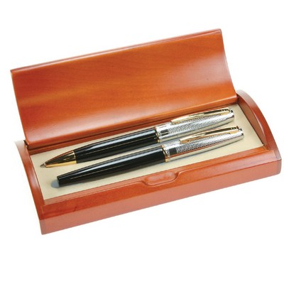 Black Executive Ball and Roller Ball Pen Set