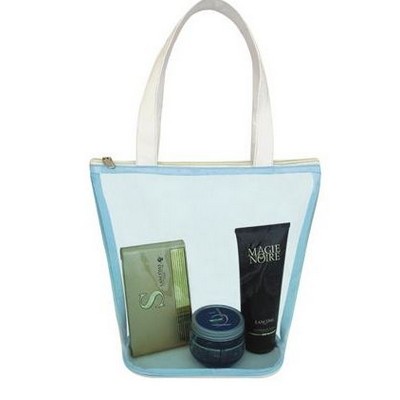 Contrast Color Transparent Tote Bag