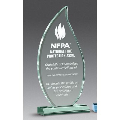 Beveled Flame Award - Medium (5.75"x10.75")