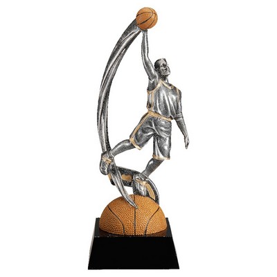 7" Male Basketball Motion Xtreme Resin Trophy