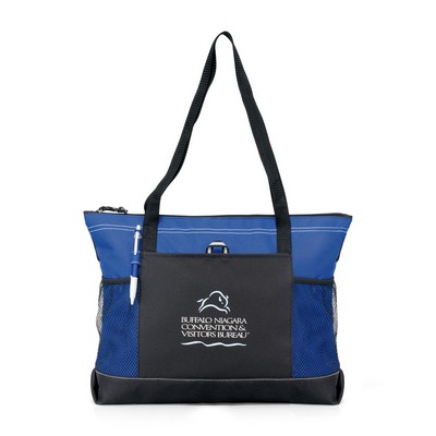 Select Zippered Tote - Royal Blue