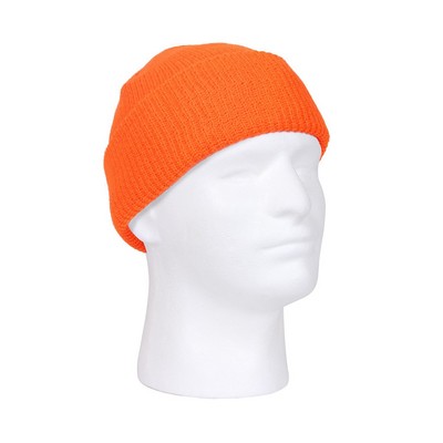 High Visibility Orange Acrylic Watch Cap