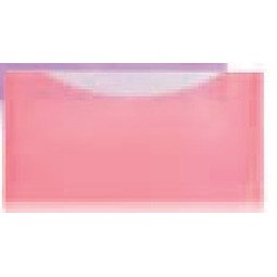 Strawberry Red 2 Pocket Check Size Poly Envelope (9 ¾"x5 ¼")