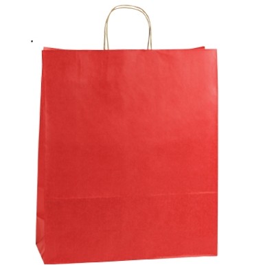 Really Red Zebra Natural Tint with Shadow Stripe Paper Shopping Bag