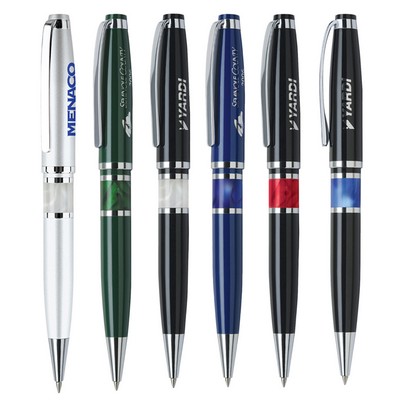 Metal Pen, Ballpoint pen, Twist action, Blue ink refill optional