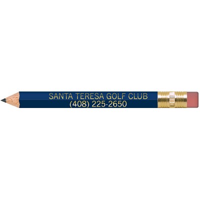 Royal Blue Hexagon Golf Pencils with Erasers