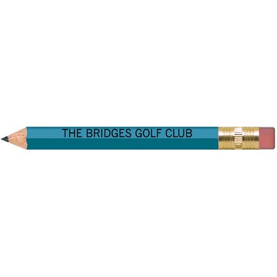 Sky Blue Hexagon Golf Pencils with Erasers