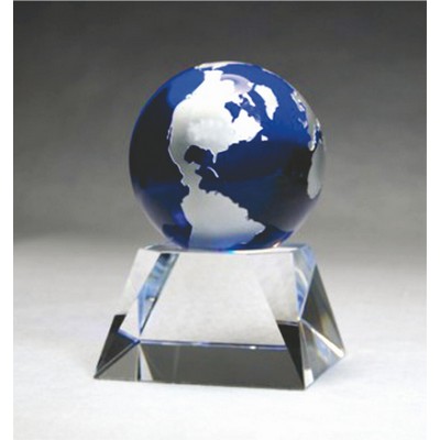 Aqua Ocean Optic Crystal Award (5")