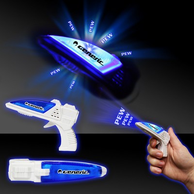 3 1/2" Mini LED Light Up Space Gun w/Sound