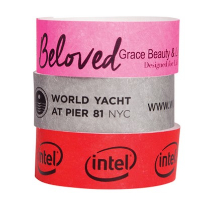 1" Custom DuPont™ Tyvek® Wristband