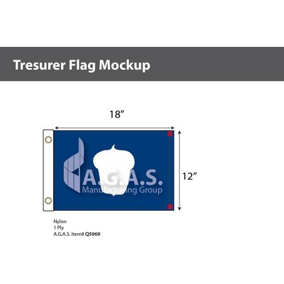 Treasurer Flags 12x18 inch