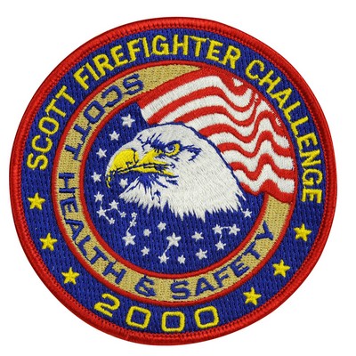 4" Embroidered Emblem - 76-100% coverage