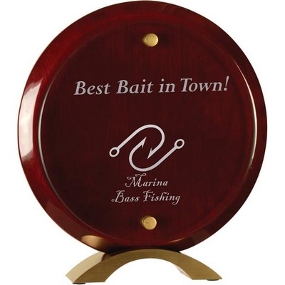 Floating Rosewood Acrylic Stand-up - 8-1/2" Round