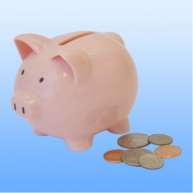 Small Plastic Piggy Bank