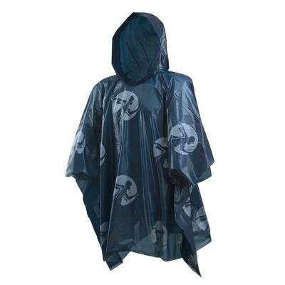 Rain Poncho Lightweight Navy Blue