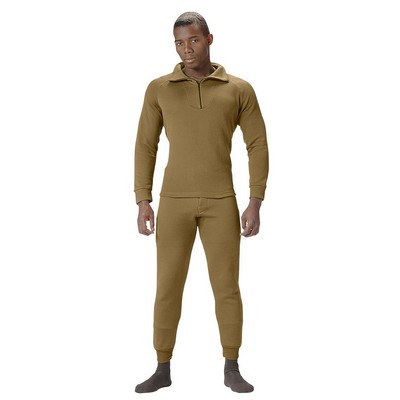 AR 670-1 Coyote Brown Extended Cold Weather Poly Zip Shirt