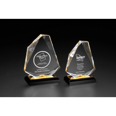 Small Gold Acrylic Diamond Award