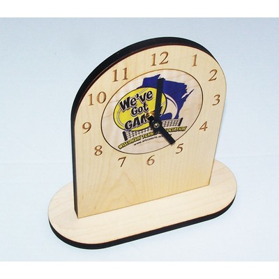 6" x 8" - Hardwood Clocks - Desk