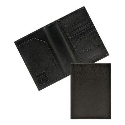 Ashlin® Designer Amsterdam Midnight Black RFID Blocking Passport Wallet