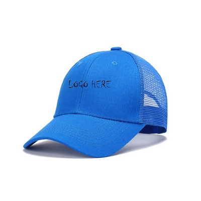 Embroidery 6 Panel Mesh Back Baseball Cap