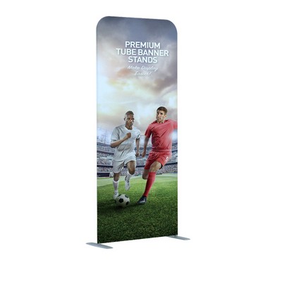 3Ft Premium Tube Banner Stand w./ Steel Feet Graphic Kit