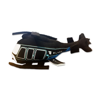 Custom Plush Imprinted Helicopter